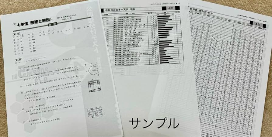 Amazon.co.jp: 四谷大塚 4年生 9月開催分 第5回 組分けテスト